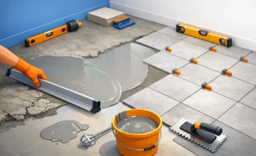 Floor levelling before tiling done right