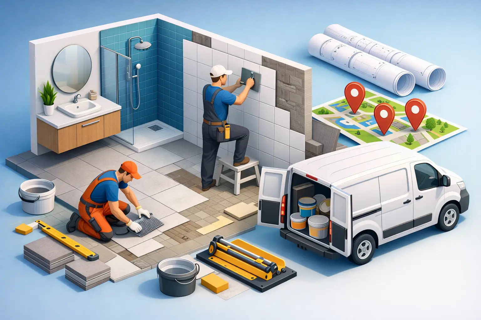 Bathroom Tiling Contractors Near Me