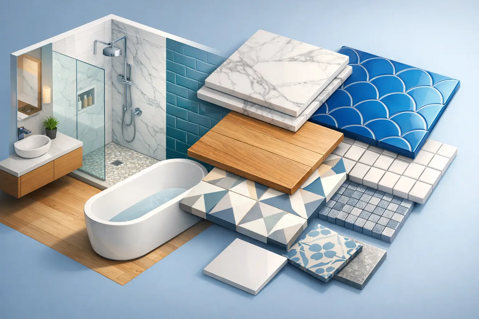 Best Tiles for Bathrooms: What Works Best
