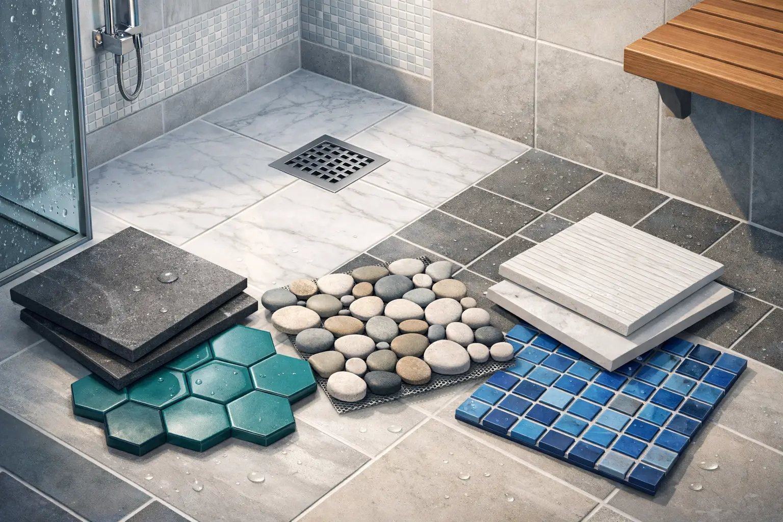 Best Tiles for Shower Floors