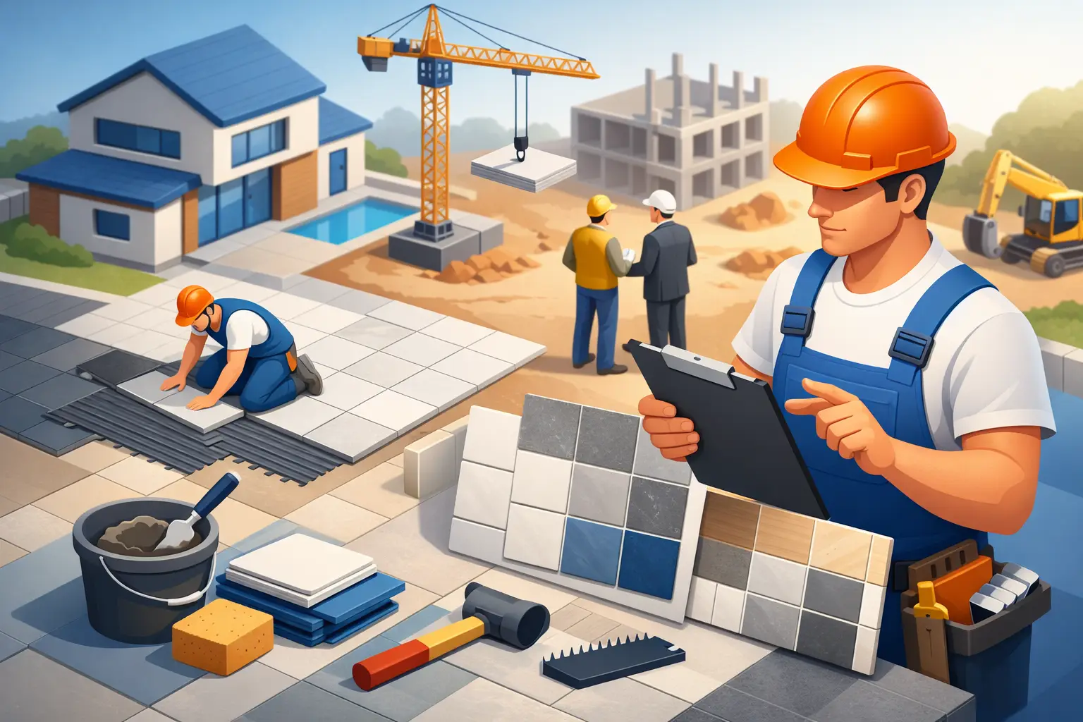 Choosing a Tiling Contractor for Builders