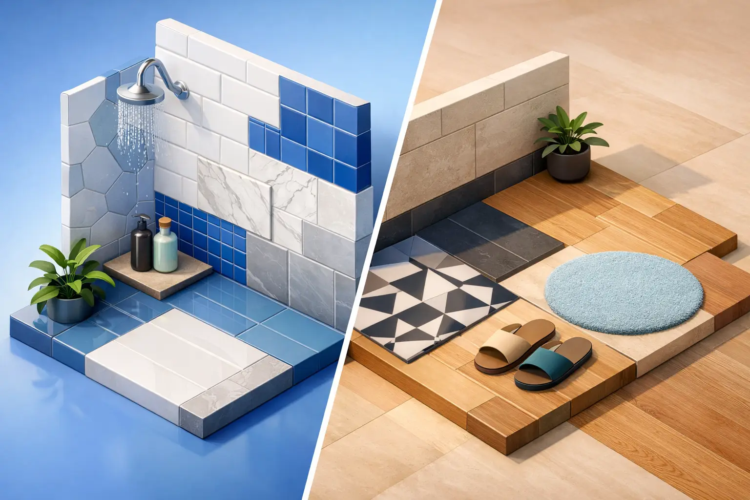 Wall Tiles vs Floor Tiles: Key Differences
