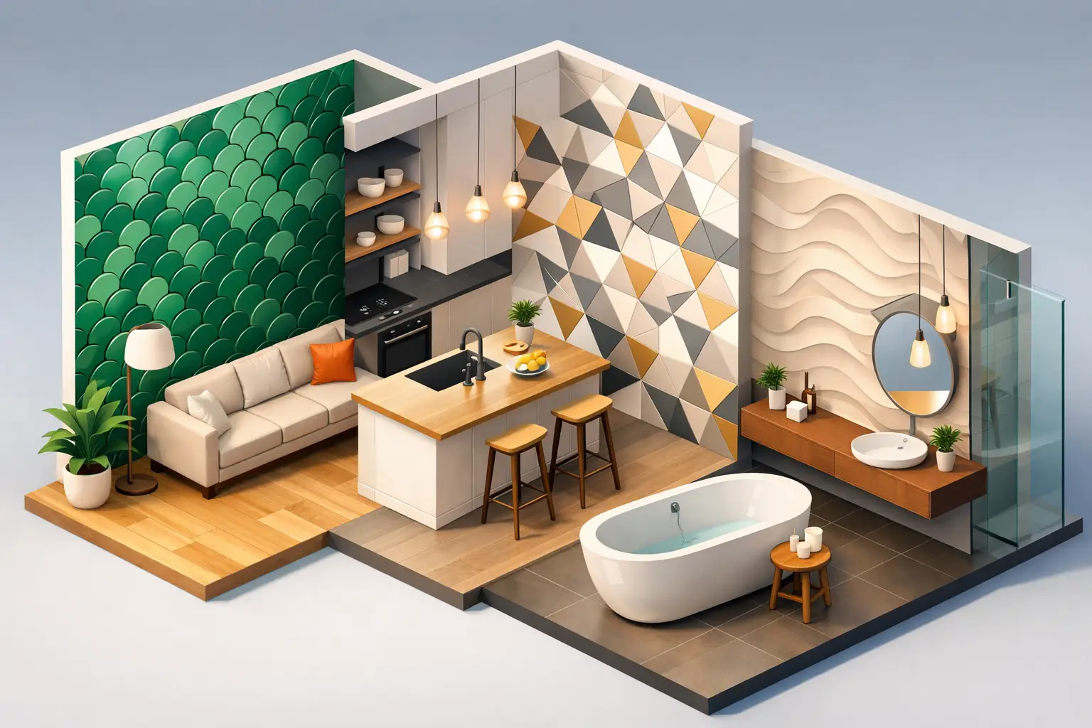 Feature Wall Tile Designs That Work in Real Homes