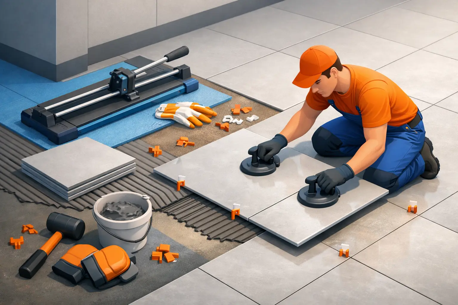 How to Install Large Format Tiles Properly