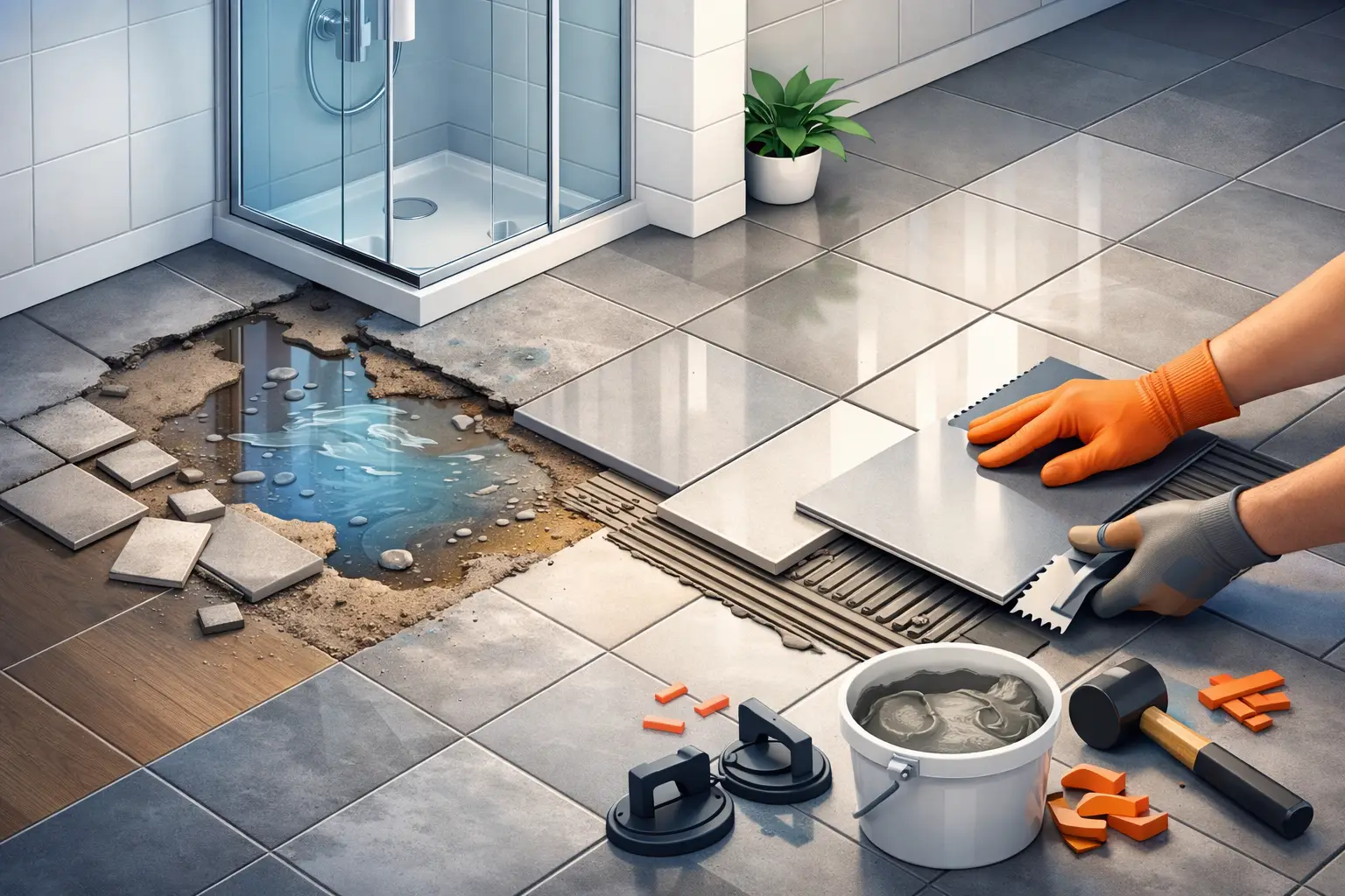 Tile Replacement After Water Damage Done Right